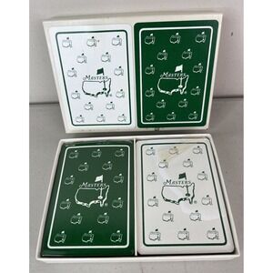 Vintage Masters Tournament Playing Cards Set 2 Decks Augusta National Georgia
